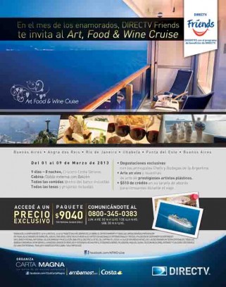 Art, Food & Wine Cruise