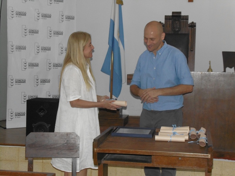 Intendente Germán Lago y Arq. Adriana Piastrellini