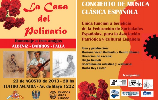 “La Casa del Polinario” rinde homenaje a músicos españoles en el Teatro Avenida